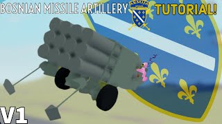 Bosnian Missile artillery Tutorialmini showcase Roblox Plane crazy [upl. by Campbell]