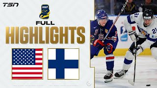 USA vs Finland FULL HIGHLIGHTS  2024 World Junior Championship SemiFinal [upl. by Kermy]