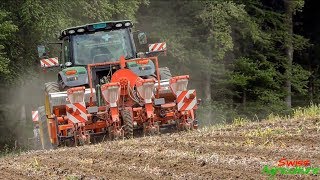 Streifenfrässaat mit John Deere 6125 R Ihre Lohnunternehmung aus der Region [upl. by Adaven]