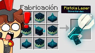 Minecraft PERO CRAFTEAMOS ARMAS de CADA BIOMA 😱 Crafteos 100 Ilegales INVICTOR [upl. by Sinnard]