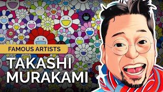 The AnimeStyle Pop Art of TAKASHI MURAKAMI Artist Bio  Speedpaint [upl. by Lethia816]