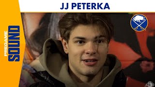 JJ Peterka Reacts To NHL Global Series News  Buffalo Sabres Go To Munich [upl. by Nomar]