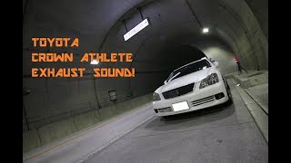 TOYOTA CROWN ATHLETE GRS182 Exhaust Sound （ゼロクラウンマフラーサウンド） [upl. by Martynne]