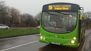 Backseat on First Leeds 69345 YJ08 CEV East leeds line 19 [upl. by Amaso]