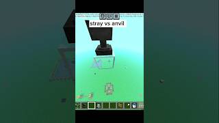 Minecraft 1000 stray vs anvil minecraftshorts short [upl. by Leynad959]