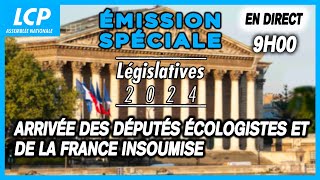 A VENIR 1ère émission spéciale  arrivée des députés écologistes et LFI à lAssemblée nationale [upl. by Aikal]