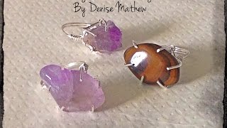 How to Make a Pronged Gemstone Ring without a Torch by Denise Mathew [upl. by Anyaled]