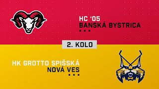 2kolo štvrťfinále HC 05 Banská Bystrica  HK GROTTO Spišská Nová Ves HIGHLIGTS [upl. by Odirfliw]