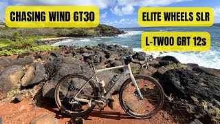 AliExpress Carbon Gravel Bike CWind GT30 EliteWheels LTWOO GRT 12s [upl. by Pierrette]