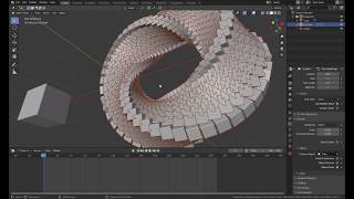 How to make a Animated Mobius Strip in Blender [upl. by Aihcrop]