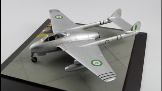 148 De Havilland Vampire Egypt my first plane model from Trumpeter [upl. by Goldman]