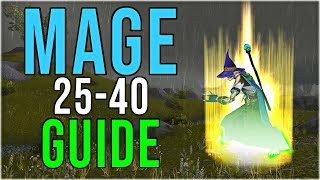 NEW AOE Phase 2 Mage 2540 Leveling Guide SoD WoW [upl. by Ila]