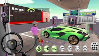 3D Driving Class SimulationFunny Police Officer Refuel His Super Car Gas Crazy Gameplay Ep743 New [upl. by Adamik]