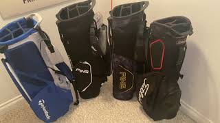 2022 Golf Bag Review amp Comparison Ping Hoofer Taylormade Flextech Titleist Players4 [upl. by Cirded84]