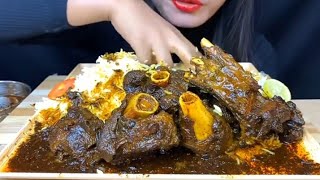 Chicken leg piece with rice eating video😲😲 [upl. by Leifeste]