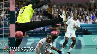 Angola upsets Spain in womens handball scores first tournament points  Paris Olympics [upl. by Claiborn]