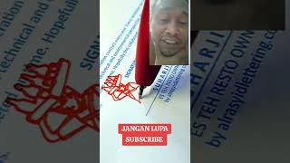 TANDA TANGAN TERUNIK DI DUNIA [upl. by Kopple]