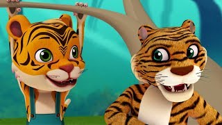 Nanna Nanna Puli Nanna  Telugu Animal Rhymes for Children  Infobells [upl. by Bovill]