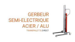 Gerbeur semi électrique polyvalent  transpalettedirect [upl. by Aillemac]