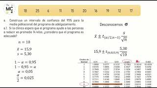 Distribución T student y tamaño de muestra ejercicio [upl. by Yarak]