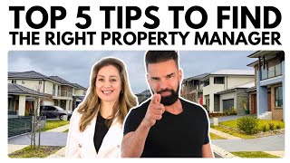 TOP 5 TIPS to Find the Right Property Manager [upl. by Aikemal]