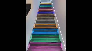 Motion Activated Multiple Single Color LED Strip for Stairs  superlightingled [upl. by Nitsreik]