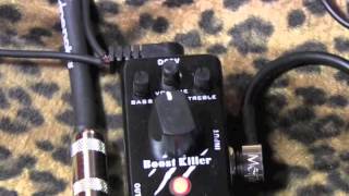 Donner Pedals BOOST KILLER demo with mini pedal tuner [upl. by Elenahc438]