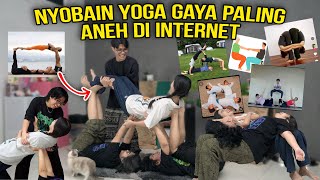 NYOBAIN YOGA GAYA PALING ANEH DI INTERNET [upl. by Rehpinnej]