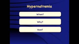 Hypernatremia When why and how [upl. by Esereht]