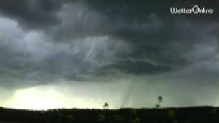 Wolken Blitze Starkregen und Hagel  Gewitterimpressionen [upl. by Chilton]