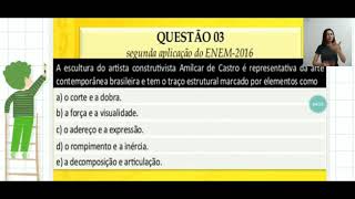 ARTES no ENEM  Conceitos e resolução de questões [upl. by Kcirred552]