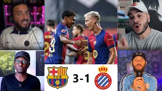 🚨BARCA 31 ESPAGNOL LES REACTIONS APRES LA VICTOIRE ECRASSANTE DU FC BARCELONE DOUBLÉ DOLMO [upl. by Elorac]