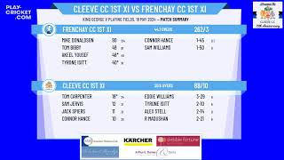 Cleeve CC 1st XI v Frenchay CC 1st XI [upl. by Bolen]