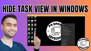 How to Hide Task View in Windows 10 [upl. by Enirol72]