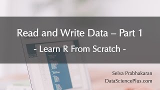 R Tutorial 24 Read and write data  part 13 [upl. by Ial]