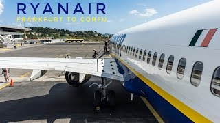 FLIGHT REVIEW  RYANAIR from Frankfurt to Corfu  Boeing 737800 [upl. by Nannette]