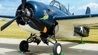 Big Old GRUMMAN WILDCAT AIRCRAFT ENGINES Cold Starting Up [upl. by Adnofal]