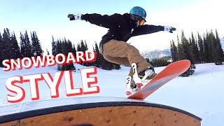 TIPS FOR SNOWBOARDING WITH STYLE [upl. by Dexter433]