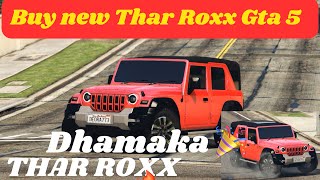 THAR ROXX 5 DOOR REVIEW GTA 5 MOD tharroxx [upl. by Brandice386]