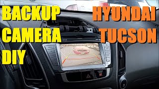 How to Replace the Backup Reverse Rearview Camera  2011 Hyundai Tucson IX35 Cheap DIY Replacement [upl. by Witte693]