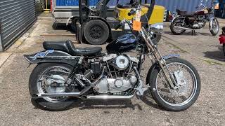 1971 Harley Davidson 1000cc Ironhead Sportster XLCH Kick Start only RefD984 [upl. by Elena]