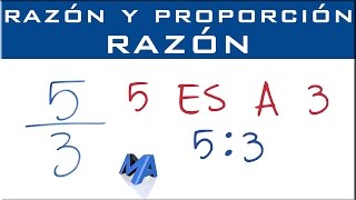 Razones  qué es una razón  Ejemplos [upl. by Malvie126]