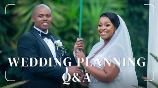 QampA Wedding Planning  Finances  Suppliers  Tips amp Tricks  Couple  South African YouTuber [upl. by Ettenal]