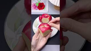 It is very simple to make a cute owl with two apples Come and try it with your children Parent [upl. by Delogu]