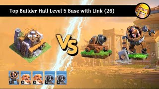 Best Builder Hall Level 5 Base with Link 26 [upl. by Waylin]