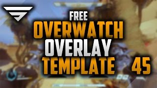 Free Twitch Overlay Template for Overwatch  45  Photoshop CC  Seangraphicx [upl. by Ocinemod]