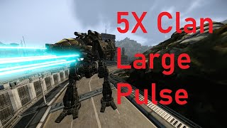 MWO  5X Clan Large Pulse Deathstrike 721 [upl. by Alisen952]