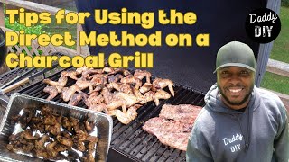 How to Direct Grill Chicken Wings on a Charcoal Grill [upl. by Eceinehs]