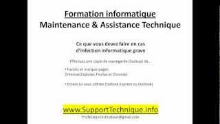 Maintenance 4 En cas dinfection  Soutien et support technique maintenance informatique [upl. by Pomfret]