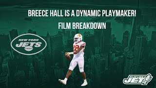 Breece Hall Film Breakdown  A DYNAMIC weapon for the Jets offense [upl. by Rivy]